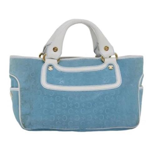 Celine Vintage Pre-owned Mocka handvskor Blue, Dam