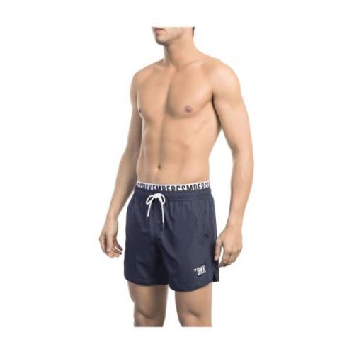 Bikkembergs Bl Designer Badshorts Blue, Herr