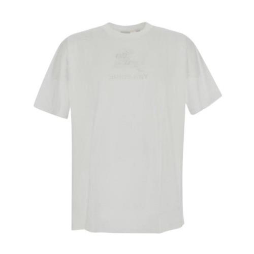 Burberry Casual Bomull T-shirt White, Herr