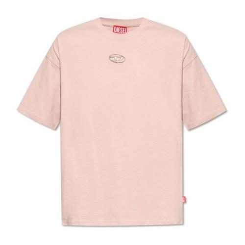 Diesel T-shirt med logotyp T-Boxt-S5 Pink, Herr