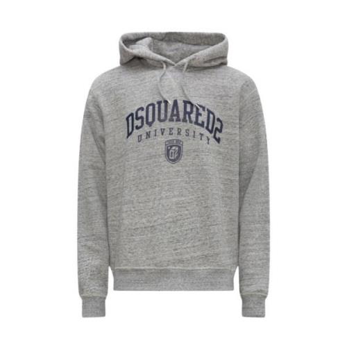 Dsquared2 Snygg Stickad Tröja för Män Gray, Herr