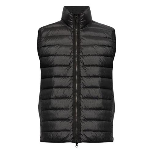 Stone Island Riktig Dun Gilet Jacka Black, Herr