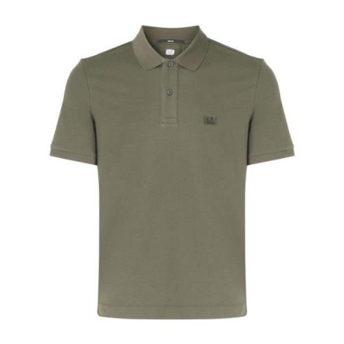 C.p. Company Klassisk Polo Skjorta för Män Green, Herr