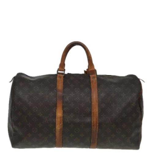 Louis Vuitton Vintage Pre-owned Canvas handvskor Brown, Dam