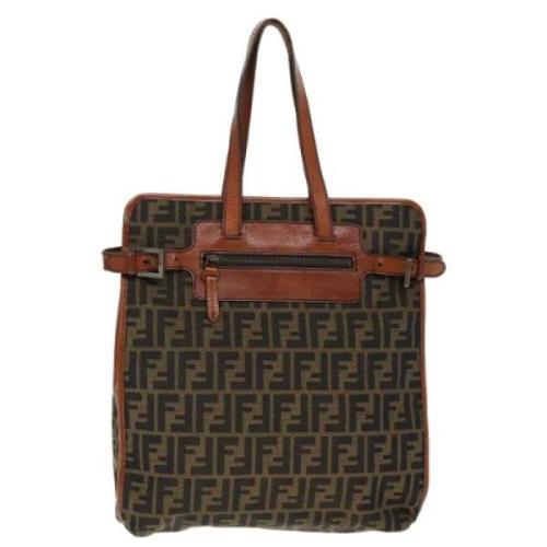 Fendi Vintage Pre-owned Canvas totevskor Brown, Dam