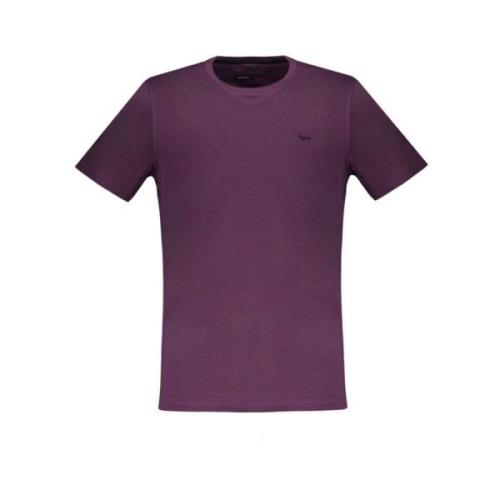 Harmont & Blaine Lila Bomull T-shirt med Brodyr Purple, Herr