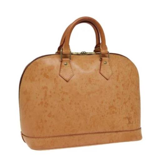 Louis Vuitton Vintage Pre-owned Laeder handvskor Beige, Dam