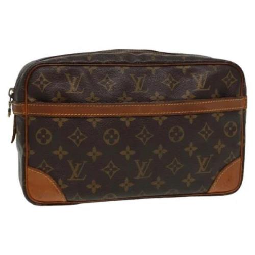 Louis Vuitton Vintage Pre-owned Canvas kuvertvskor Brown, Dam