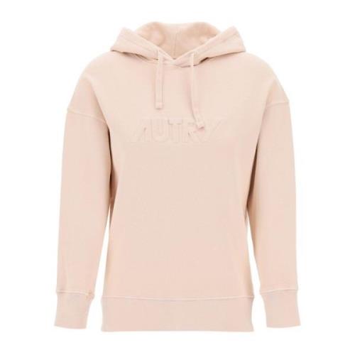 Autry Präglad Logohoodie Pink, Dam