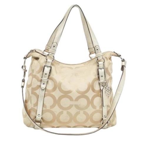 Coach Pre-owned Pre-owned Canvas axelremsvskor Beige, Dam