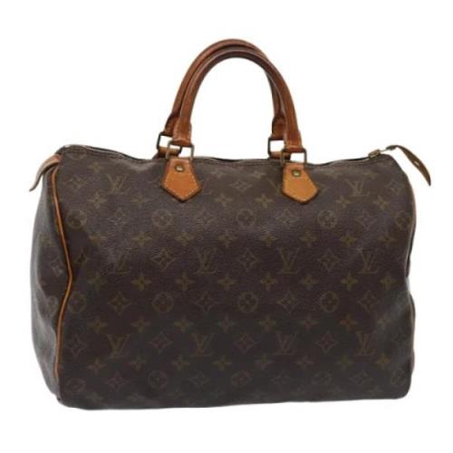 Louis Vuitton Vintage Pre-owned Canvas handvskor Brown, Dam