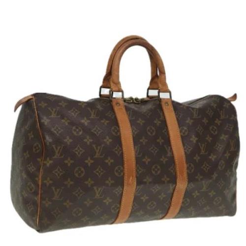 Louis Vuitton Vintage Pre-owned Canvas handvskor Brown, Dam