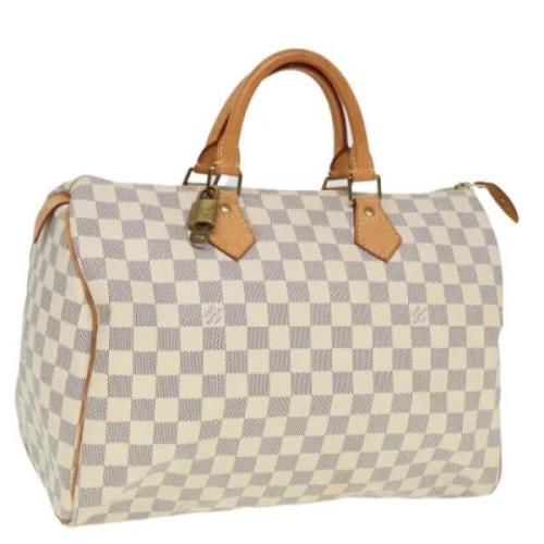 Louis Vuitton Vintage Pre-owned Canvas handvskor White, Dam