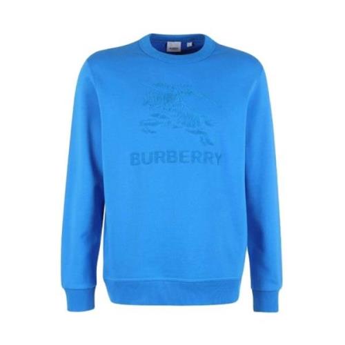 Burberry Stilfull Stickad Topp Blue, Herr