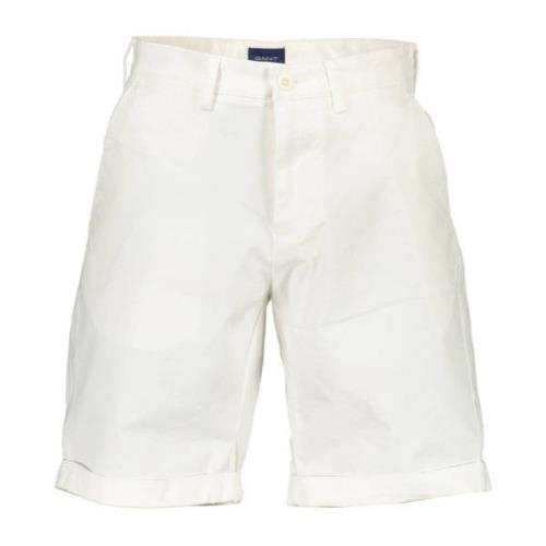 Gant Herr Bermuda Shorts Vit 5-Ficka White, Herr