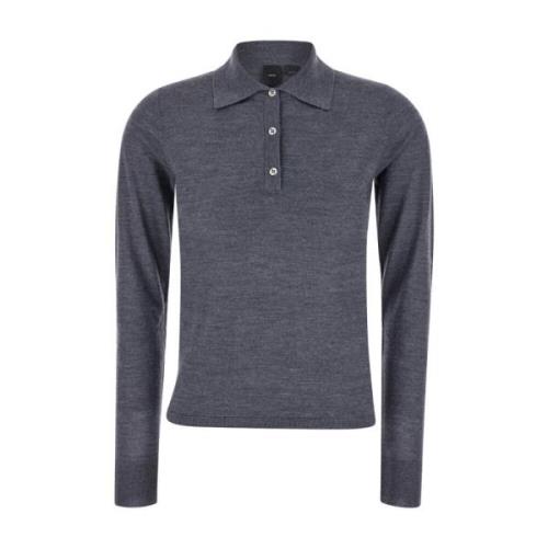 Pinko Grå Liquoroso Polo T-shirts och Polos Gray, Dam