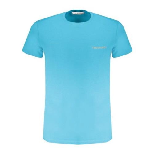 Trussardi Kortärmad Logo Print T-shirt Blå Blue, Herr