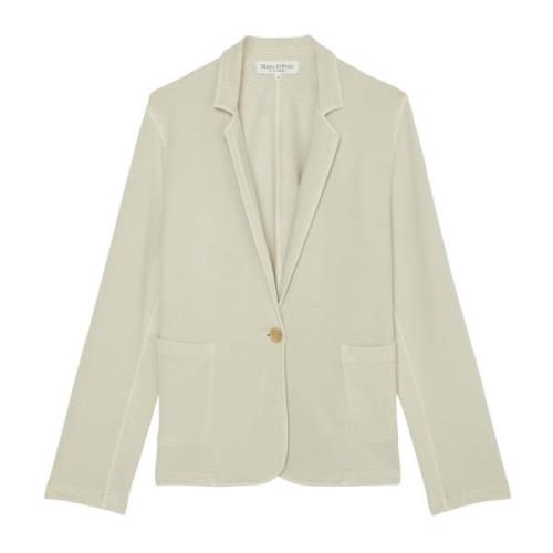 Marc O'Polo Vanlig jerseyblazer Beige, Dam