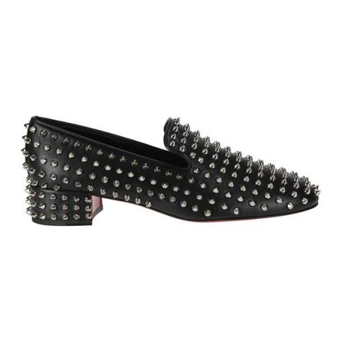 Christian Louboutin Platta Spikeasy Pumps Black, Dam