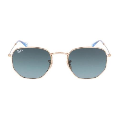 Ray-Ban Metallram Oregelbunden Form Solglasögon Yellow, Unisex