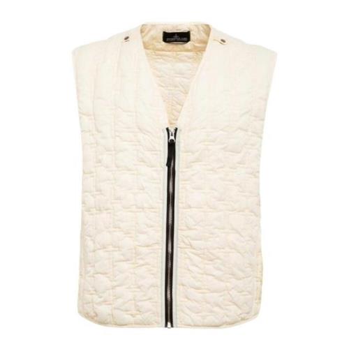 Stone Island Stilig Puffer Vest White, Herr