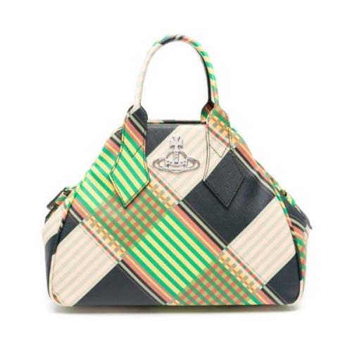 Vivienne Westwood Multifärgad Tartan Check Läderhandväska Multicolor, ...