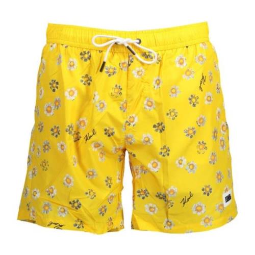 Karl Lagerfeld Herr Gul Badkläder Boxershorts Yellow, Herr