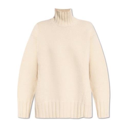 Jil Sander Oversize polotröja Beige, Dam