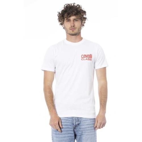 Cavalli Class Logo Print Kortärmad T-shirt White, Herr