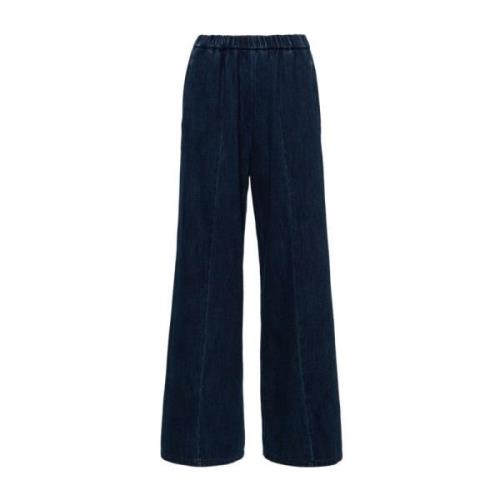 Forte Forte Blå Denim Wide Leg Jeans Blue, Dam