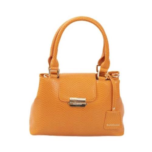 Baldinini Trendig Crossbody-väska med Klipsstängning Orange, Dam