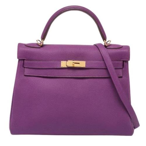 Hermès Vintage Pre-owned Laeder handvskor Purple, Dam