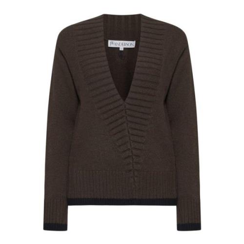 JW Anderson Stiliga Sweaters Kollektion Brown, Dam