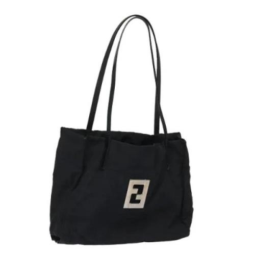 Fendi Vintage Pre-owned Nylon totevskor Black, Dam