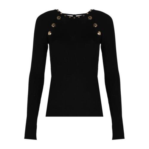 Liu Jo Elegant anpassad blus med bländande detaljer Black, Dam