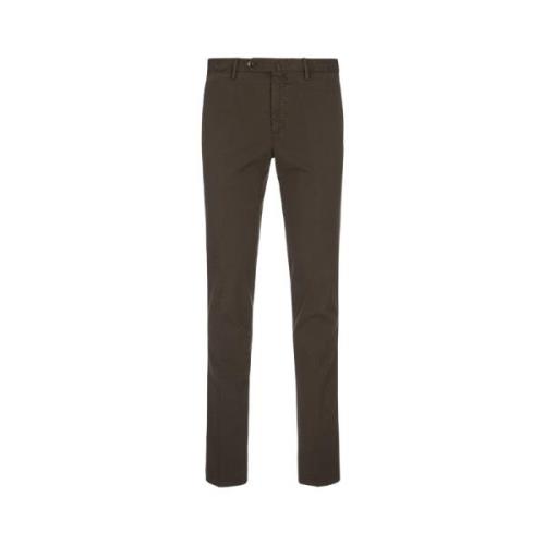 PT Torino Slim Fit Brun Bomullsbyxor Brown, Herr