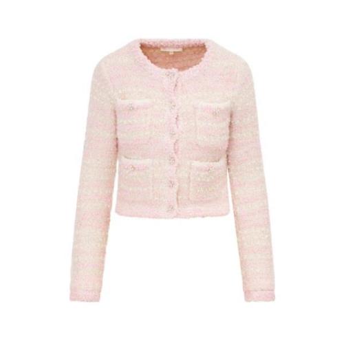 Loveshackfancy Rosa Blanca Stickad Kofta Pink, Dam