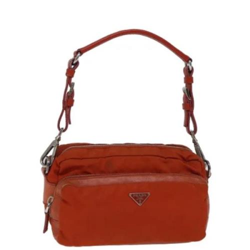 Prada Vintage Pre-owned Nylon prada-vskor Orange, Dam