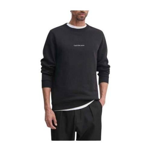 Calvin Klein Svart Logosweatshirt Black, Herr