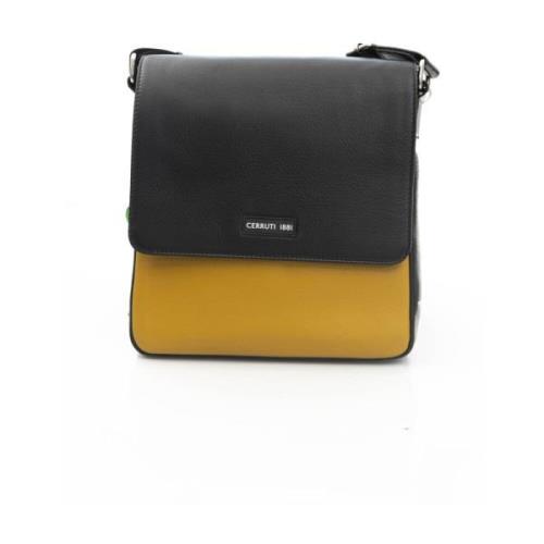 Cerruti 1881 Crossbody Väska med Logostängning Yellow, Herr