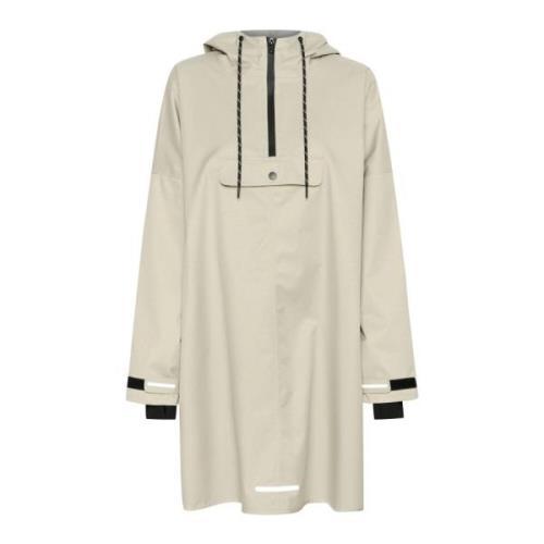 Cream Oversized Anorak Fjädergrå Jacka Beige, Dam