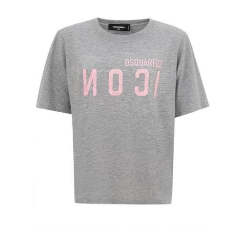 Dsquared2 Grå Bomull Chic Topp Gray, Dam