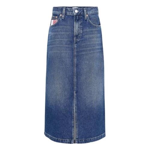 Tommy Hilfiger Vintage Denim Pennkjol Blue, Dam