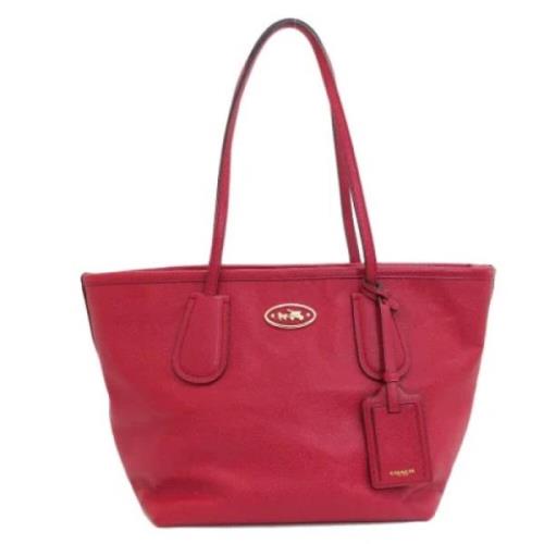 Coach Pre-owned Pre-owned Canvas totevskor Red, Dam