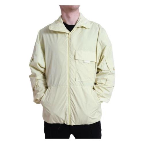 Dolce & Gabbana Elegant Gul Windbreaker Jacka Yellow, Herr