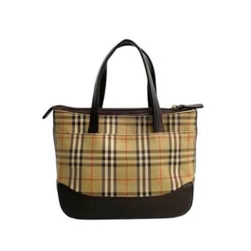 Burberry Vintage Pre-owned Canvas totevskor Brown, Dam