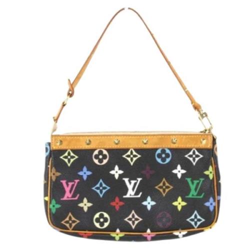 Louis Vuitton Vintage Pre-owned Canvas kuvertvskor Black, Dam