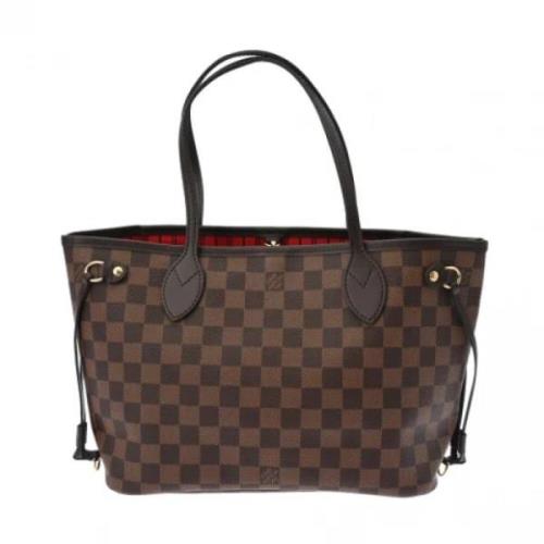 Louis Vuitton Vintage Pre-owned Tyg axelremsvskor Brown, Dam