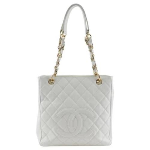 Chanel Vintage Pre-owned Laeder chanel-vskor White, Dam