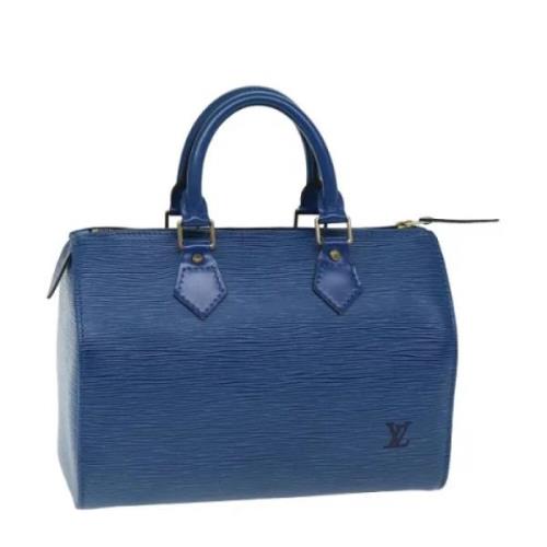 Louis Vuitton Vintage Pre-owned Laeder handvskor Blue, Dam